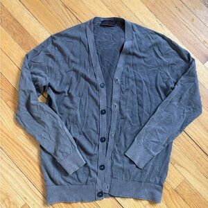 Altea Men's Gray Cardigan Sweater